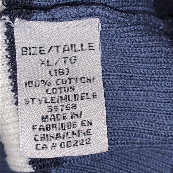 sweater blue,dark blue and white, with zipper - Picture 9 of 13